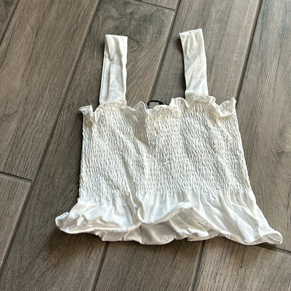 Hyfve white smocked tank top - Image 3