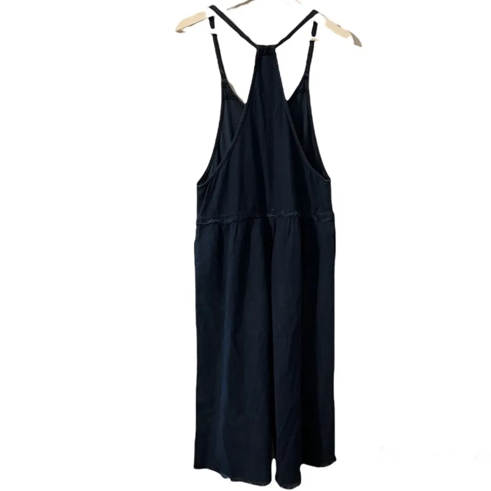 Free People Halter Style Jumpsuit With Crop Wide Leg Frayed Hem Size XS - Image 2