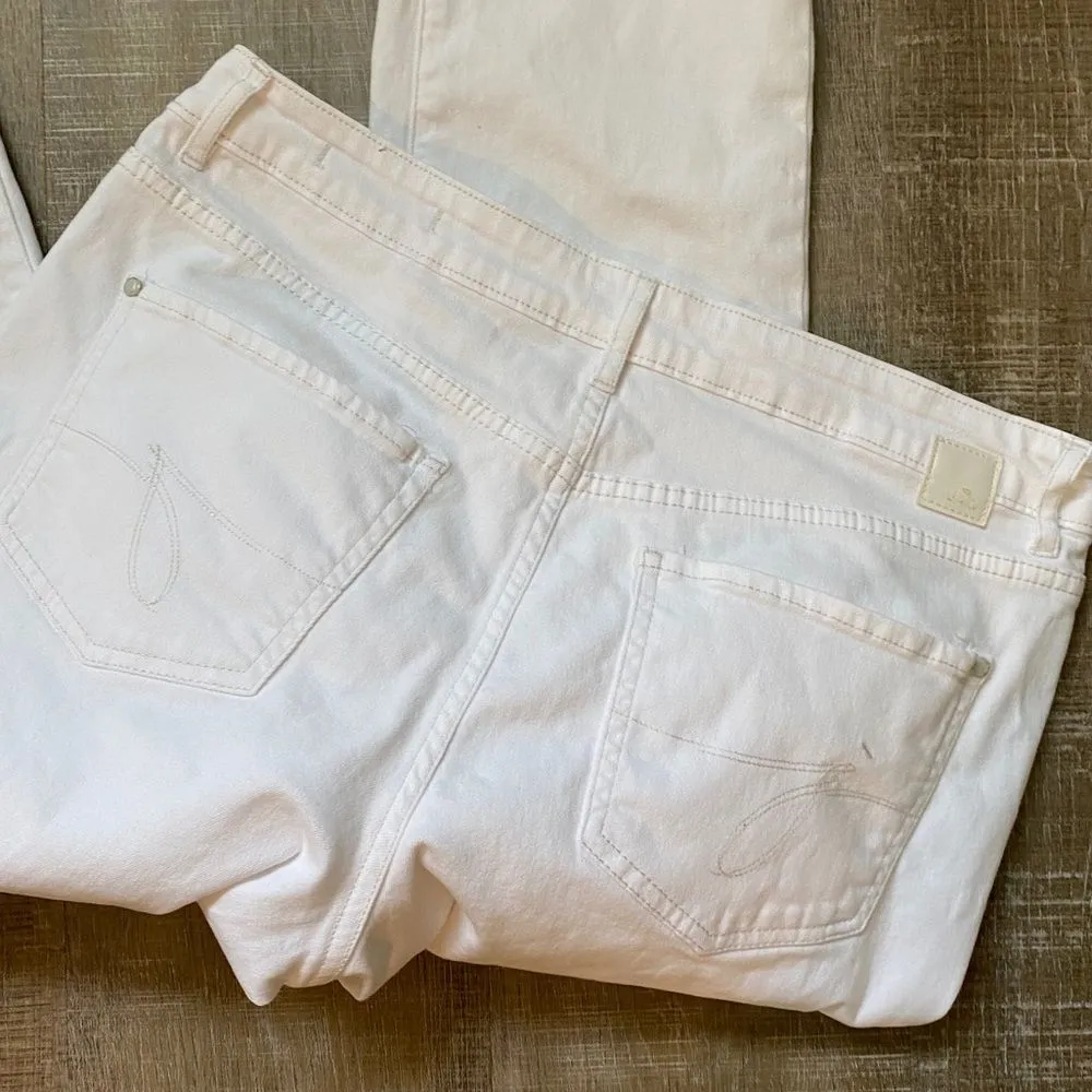 JAG JEANS White Mid Rise Skinny Stretch Jeans Ankle Women’s 12 Coastal Classic - Image 9