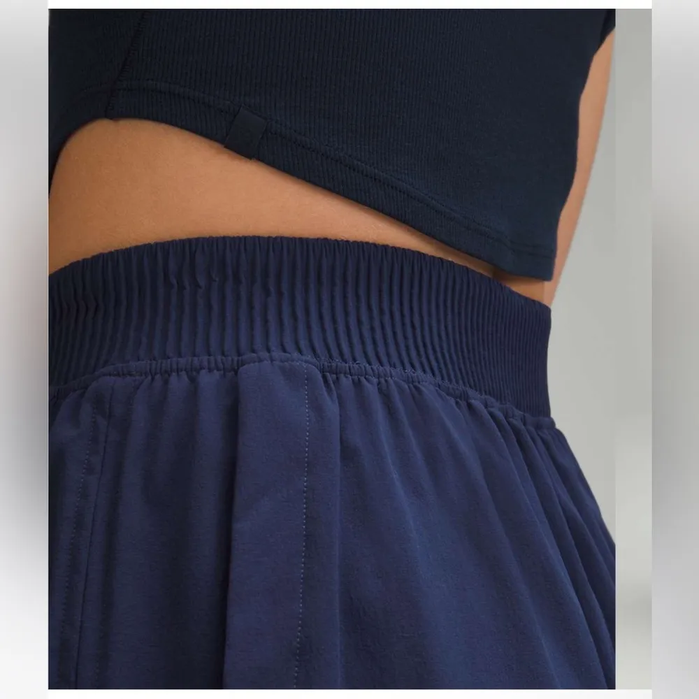 NWT Lululemon Stretch Woven Relaxed-Fit High-Rise Short 4"/ 
Night Sea - Image 4