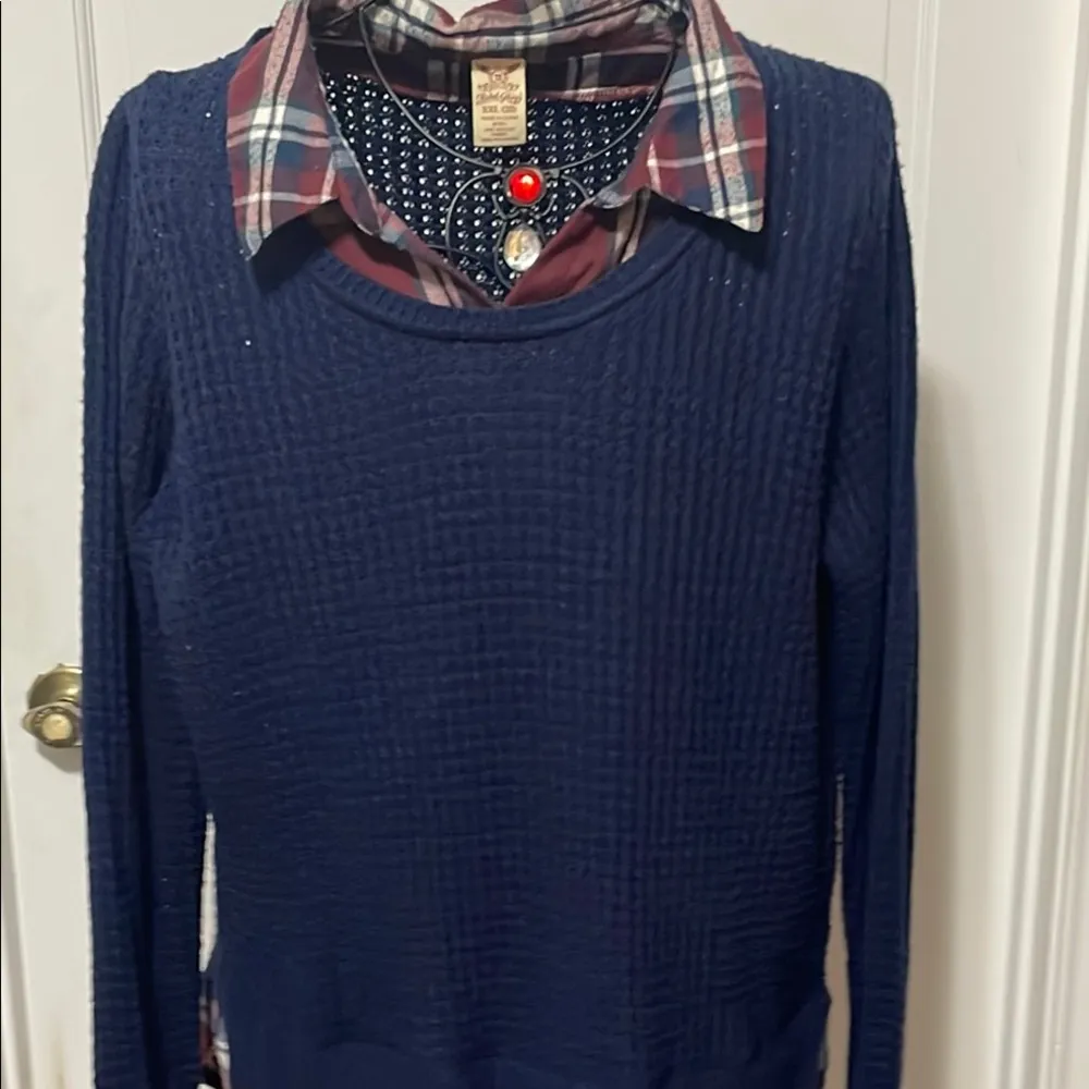 Faded Glory ✝️✝️✝️BOGOHO✝️✝️✝️ Navy Sweater - Image 2