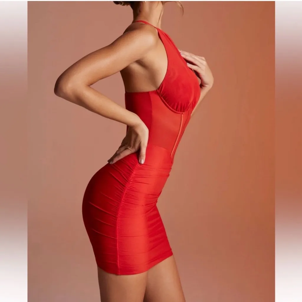 Oh Polly Paradis red corset dress NWT - Image 2