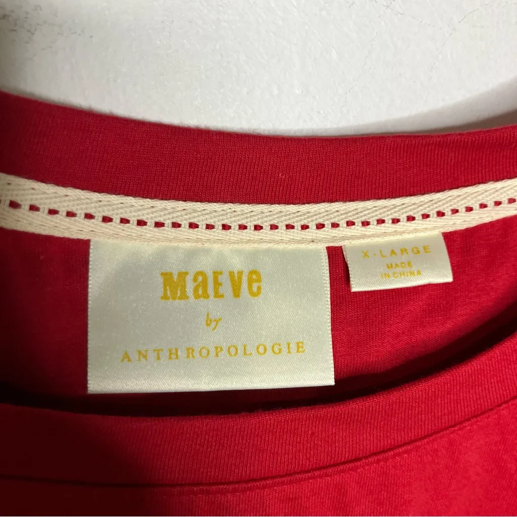 Maeve Dakota‎ buckle wrap top red women’s size XL business casual professional - Image 4