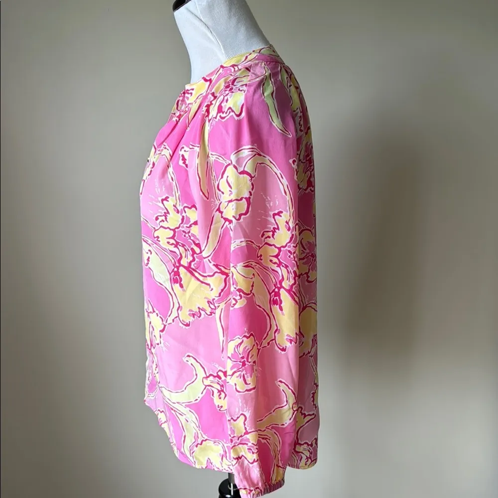 Lilly Pulitzer Elsa Daylily Silk Blouse - Image 5