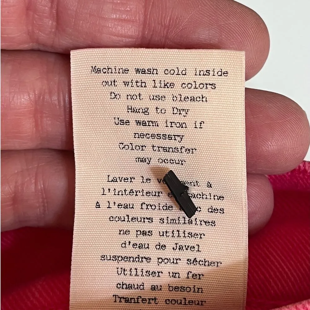 Rag & Bone High Rise Skinny Jeans Size 24 In Bull Pink. NEW. - Image 9