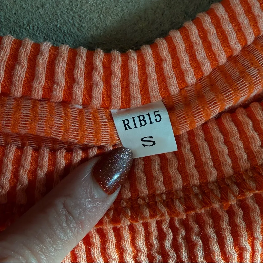 Source Unknown  Knit Tank Top - Orange - Image 11