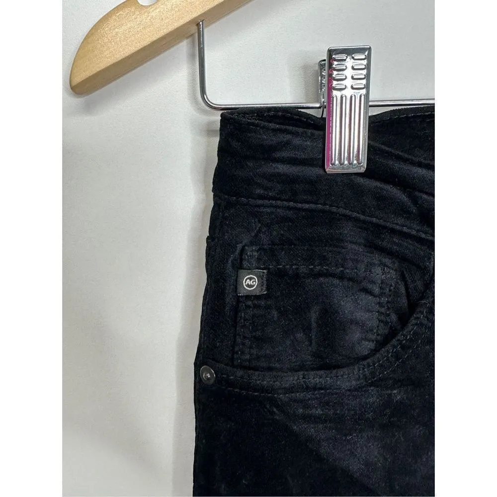 Adriano Goldschmied AG Black Velvet The Legging Ankle Super Skinny Pants Size 27 - Image 5