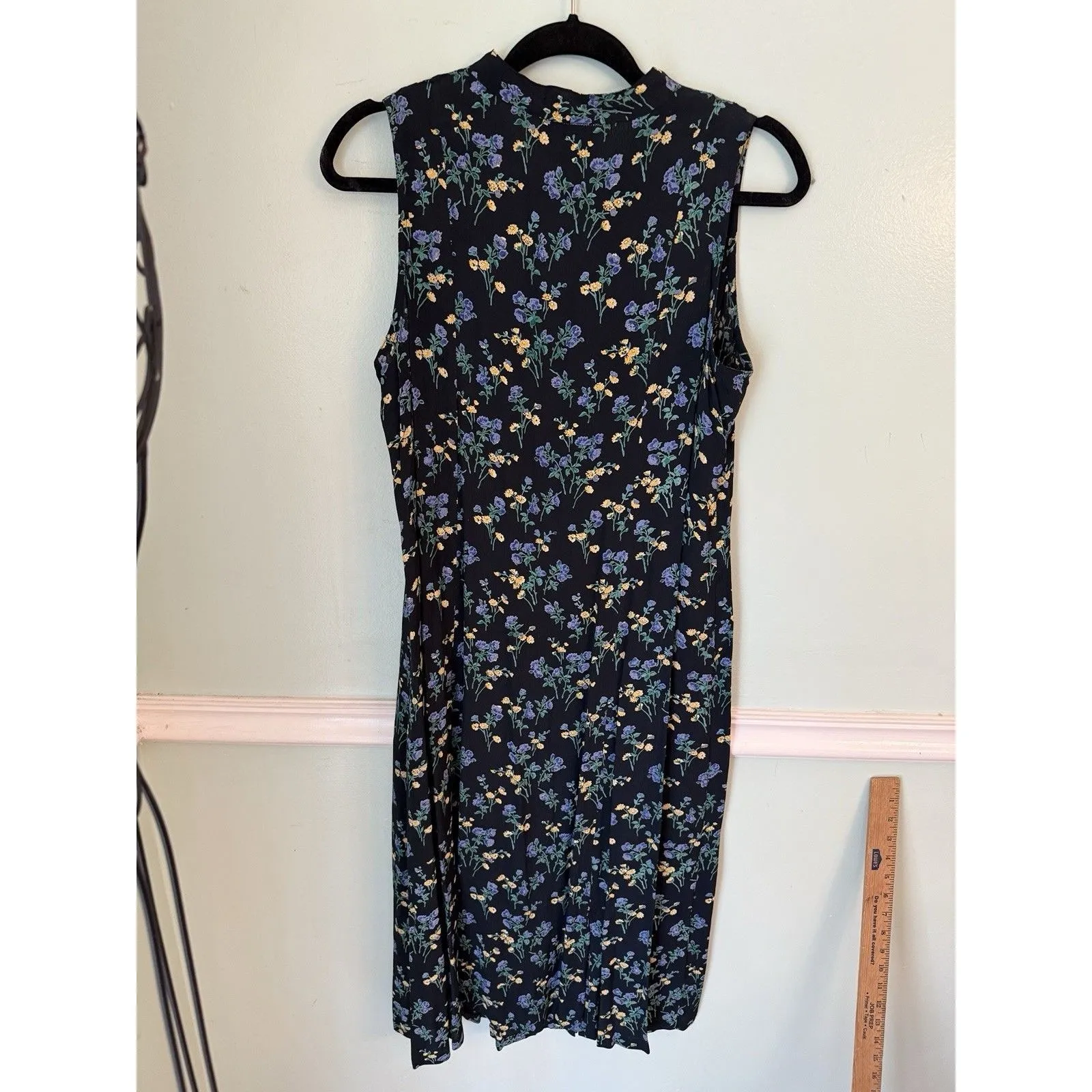 April Cornell For Cornell Trading Sz. M Maxi Dress Jacobean Floral Prairie Size M - Image 2