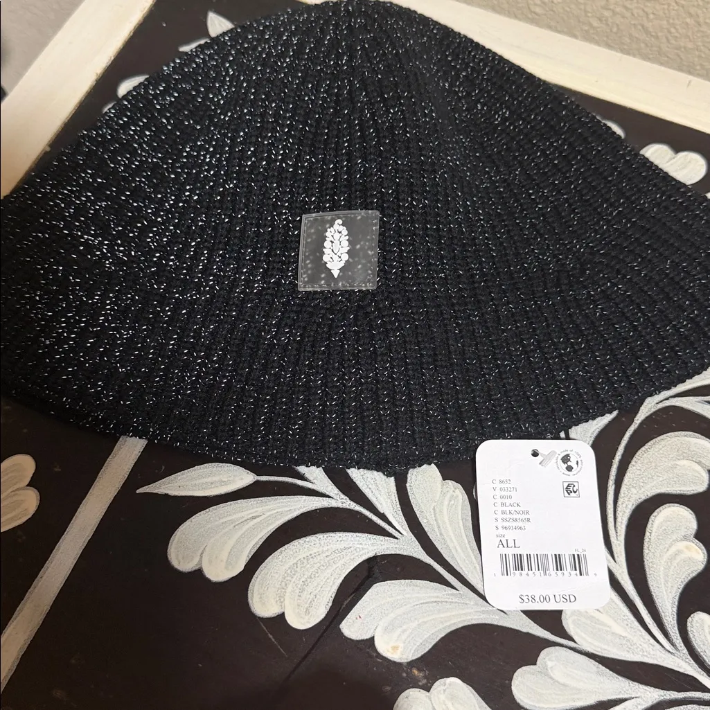 Free People Movement Reflective Bell Beanie Black - Image 5