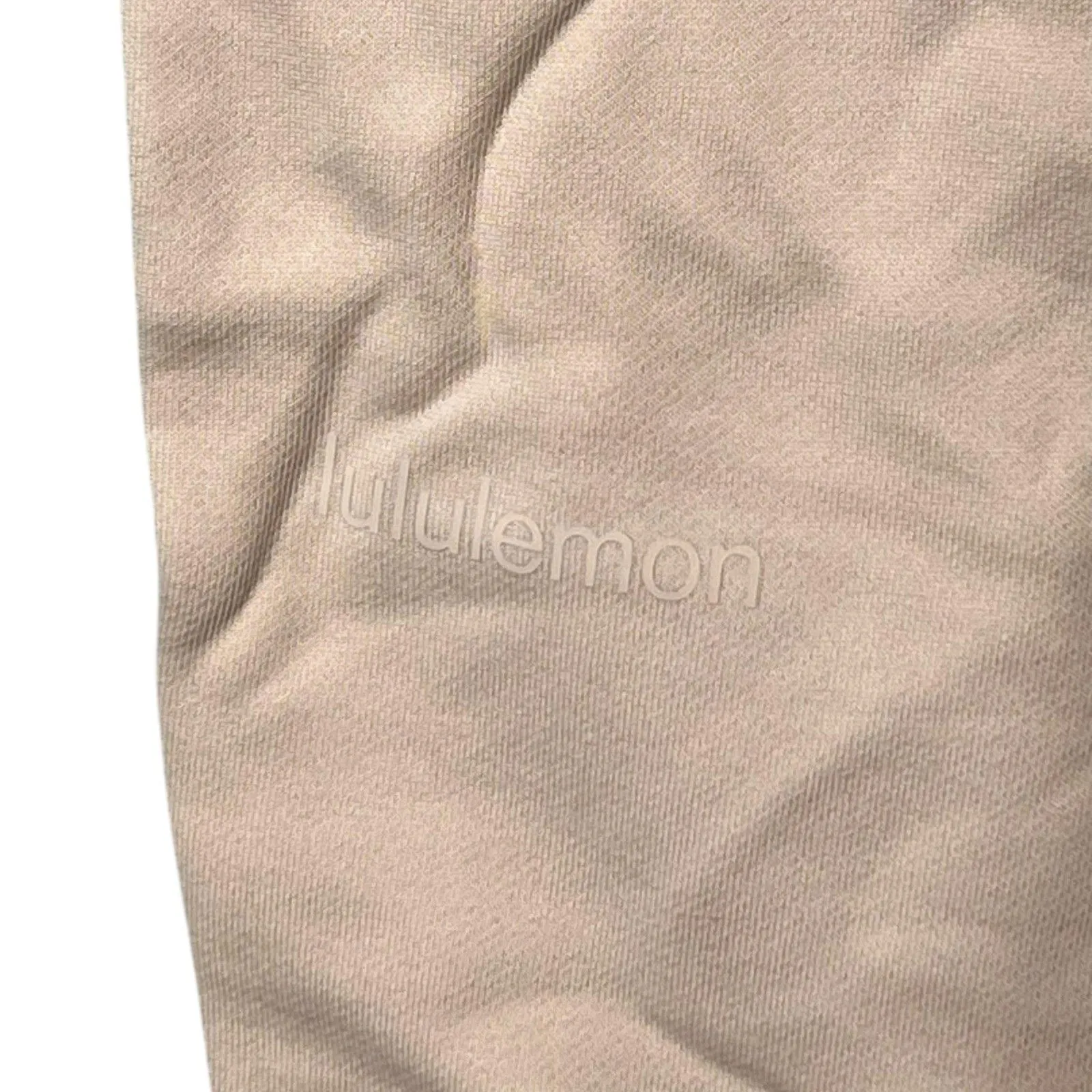 Lululemon Pants Womens 18 Tan Relaxed Fit Jogger 100% Cotton Pockets LW5DP9S - Image 6