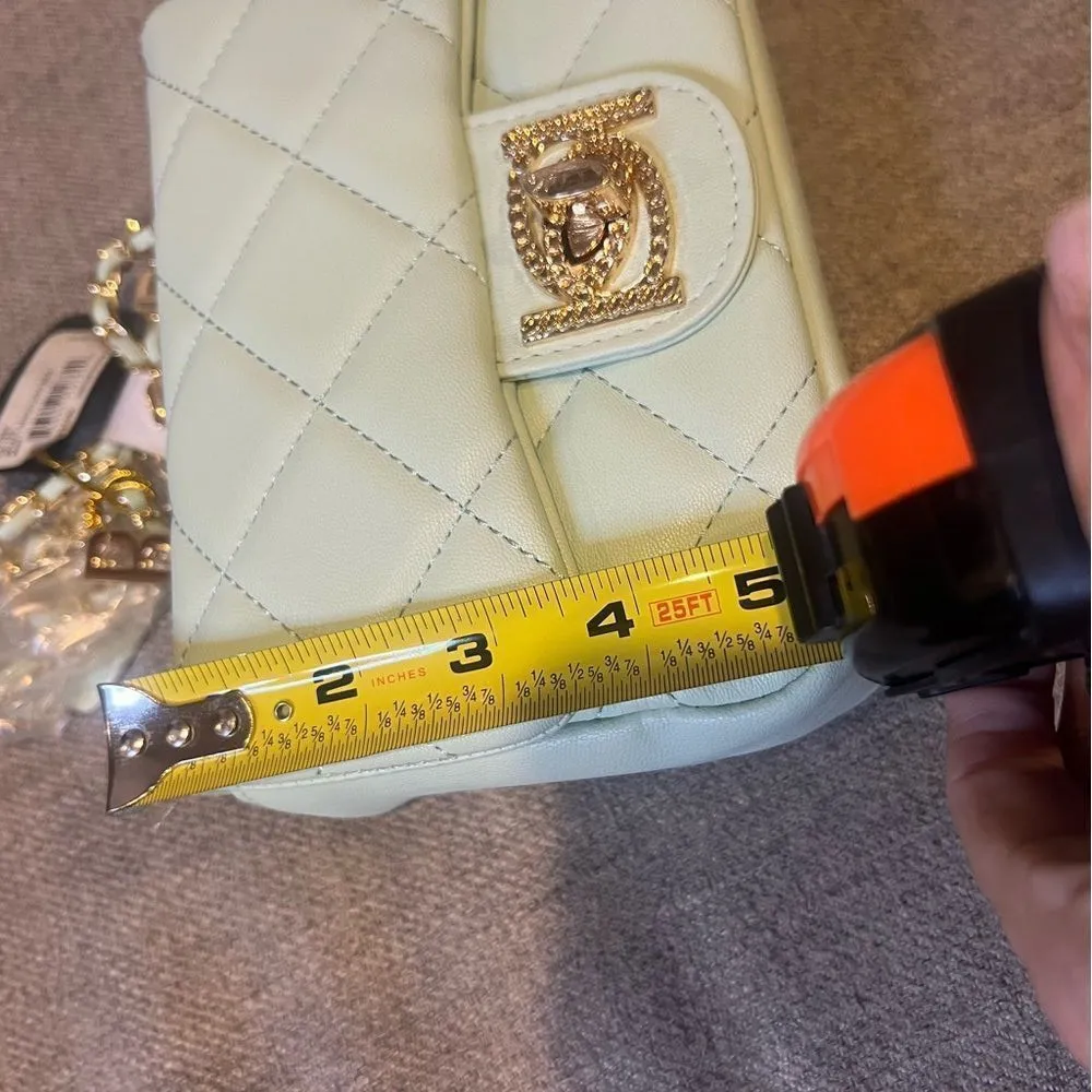 NWT Bebe Wyatt‎ shoulder bag small shoulder bag in mint green with gold accents - Image 7