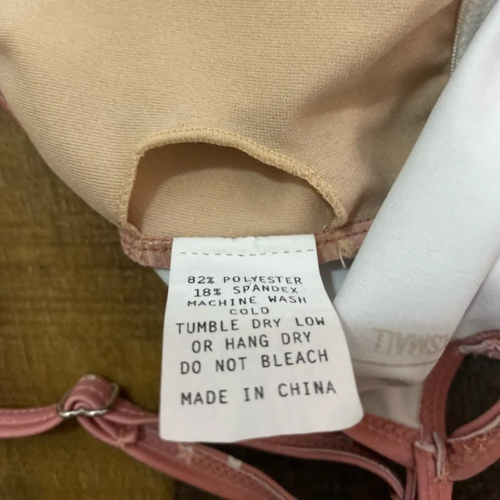 Kortni Jeane Pink Star Latter-Back Swimsuit Top Size XS - Image 7