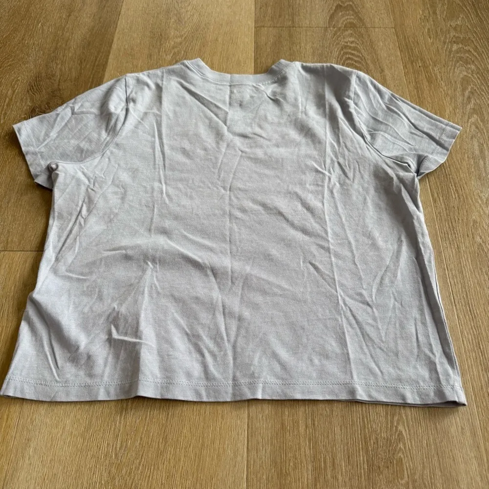 Madewell Softfade Cotton Boxy Crop Tee in Soft Blue - Image 6