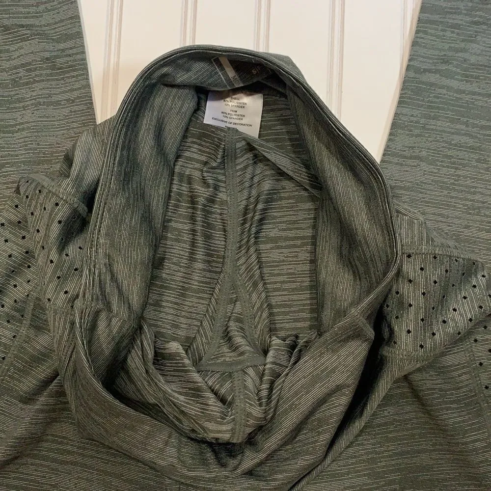 Mondetta olive green mesh workout leggings - Image 4