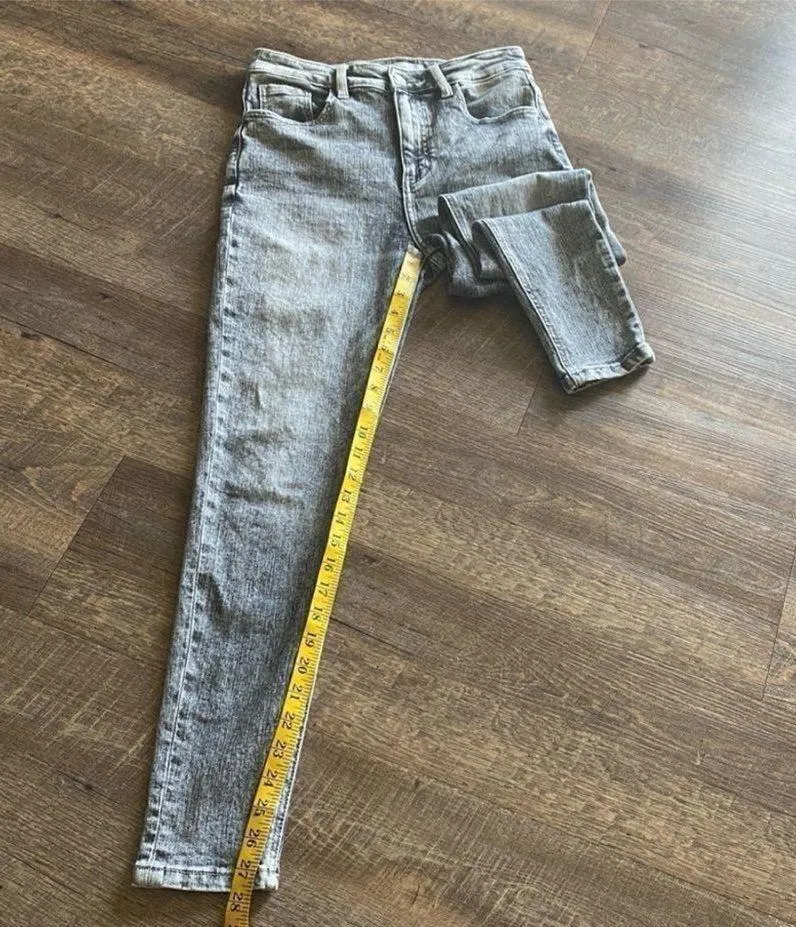 KanCan Ultra High Rise Skinny Jeans 27 Black Gray Streetwear - Image 13