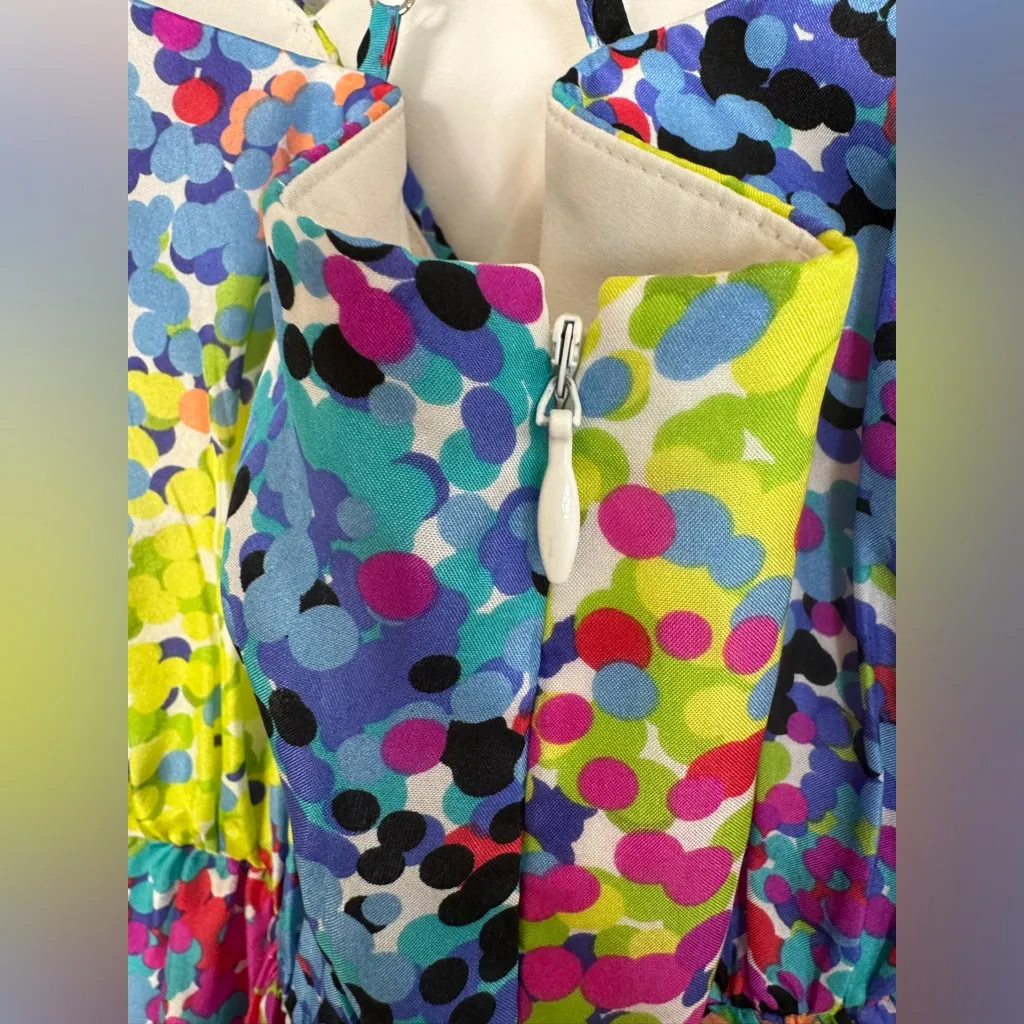 Shoshanna 100% Silk Colorful mini dress size 6 $450 - Image 5