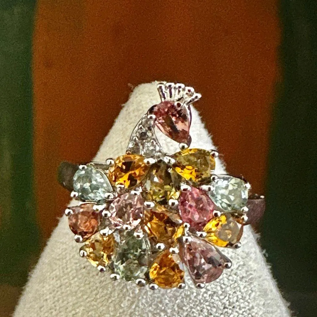 BBJ Sterling Silver Peacock Ring - Image 9