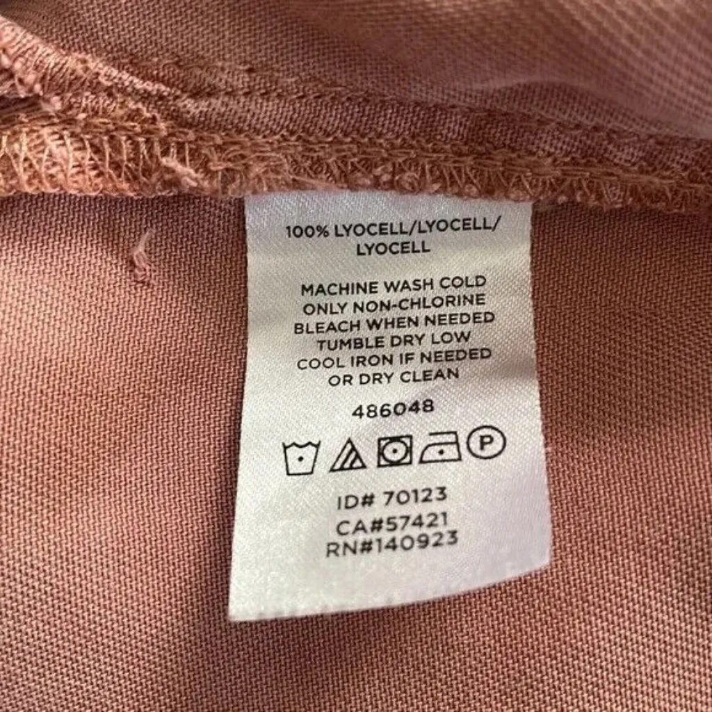 Lou & Grey Blush Collared Long Sleeve Blouse High Low‎ Size Small - Image 8