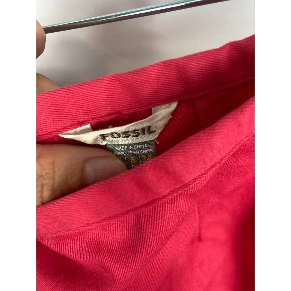 Fossil bright pink mini skirt - Image 2