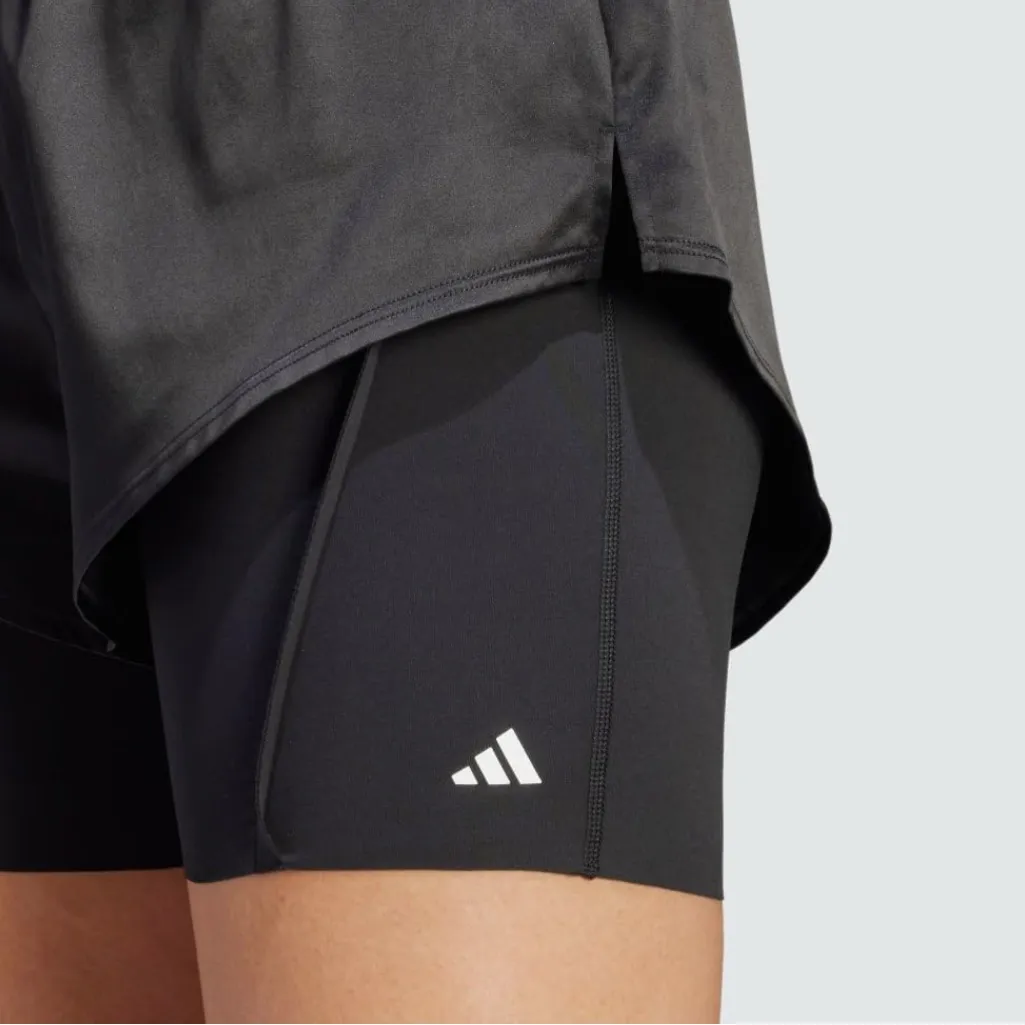 Adidas Women's Standard Power Aeroready Two-in-one Shorts BLK size XL (NWT) - Image 5