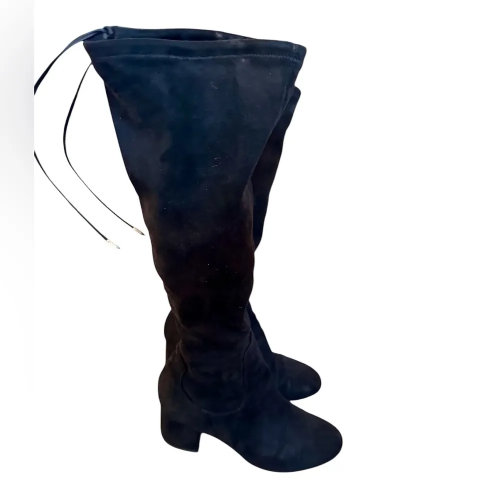 Sam Edelman Women's Vinney Boot Size 7 Block Heel Tall Black Stretch - Image 2