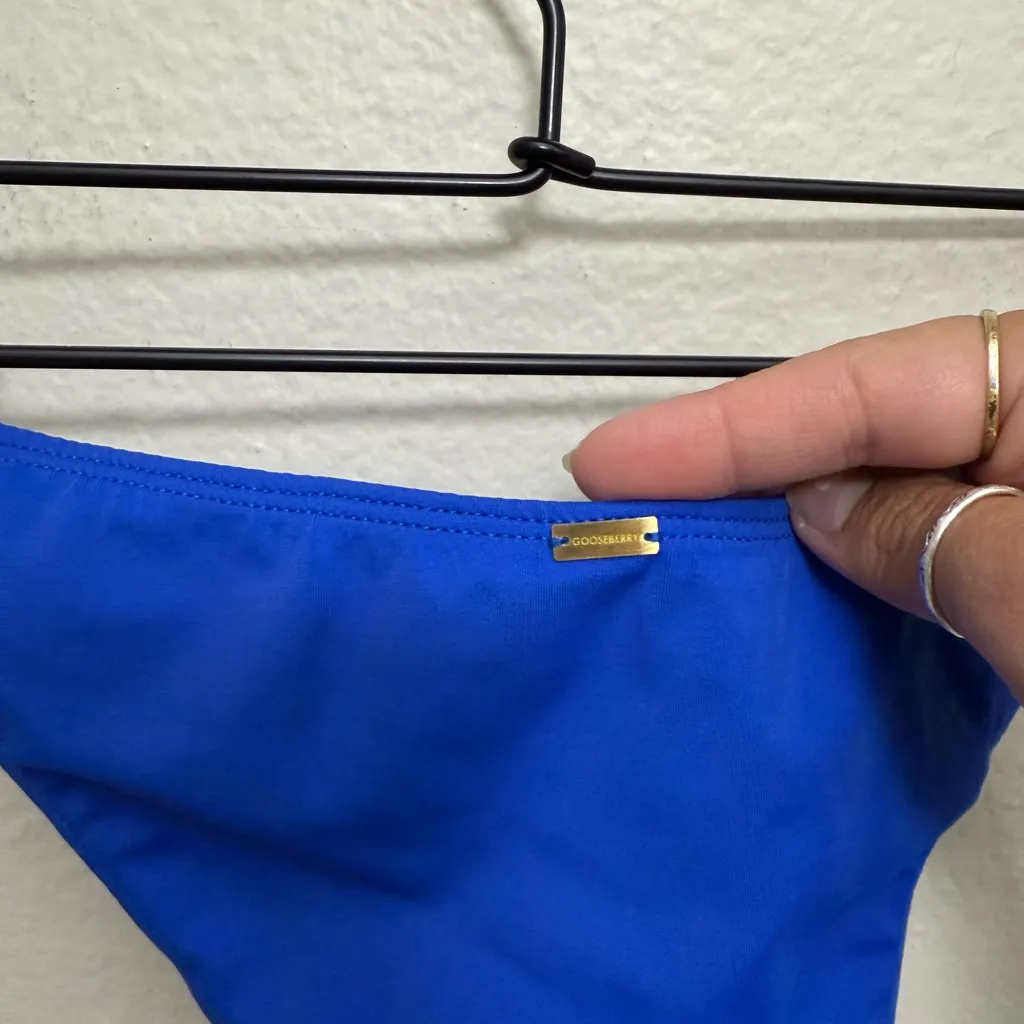 GOOSEBERRY Bottom Royal Blue Bikini Bottom Size XS Vacation Summer Resort - Image 3