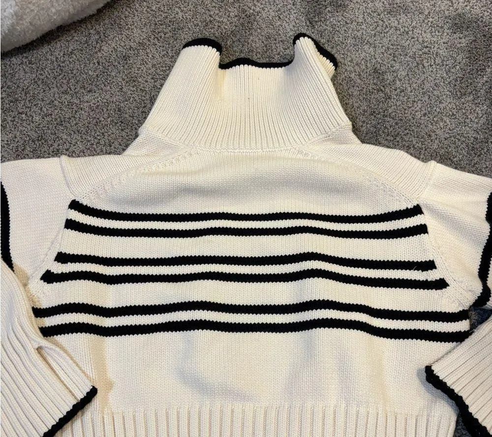 Solid & Striped Lola Pullover Brule Noir Stripe - Image 6