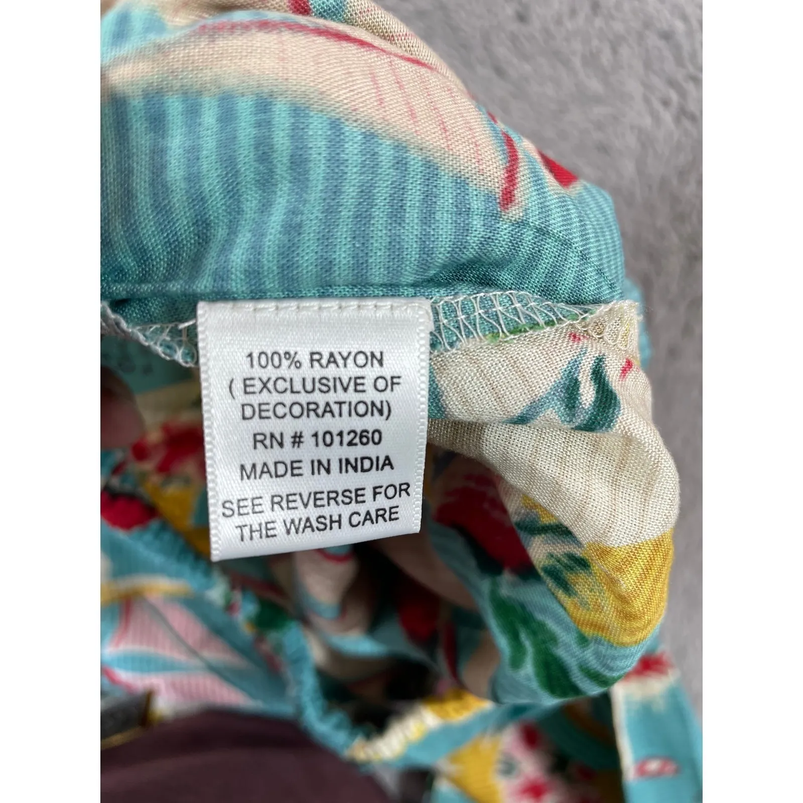 NWT True Destinations‎ Tropical Print Palazzo Pants Wide Leg Beachy Resort Small Blue - Image 4