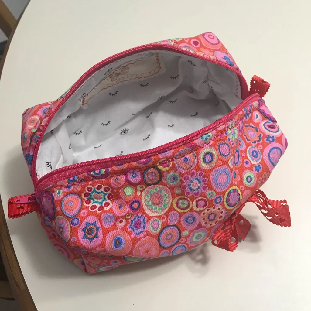 Pink and Red Makeup Bag - Image 3