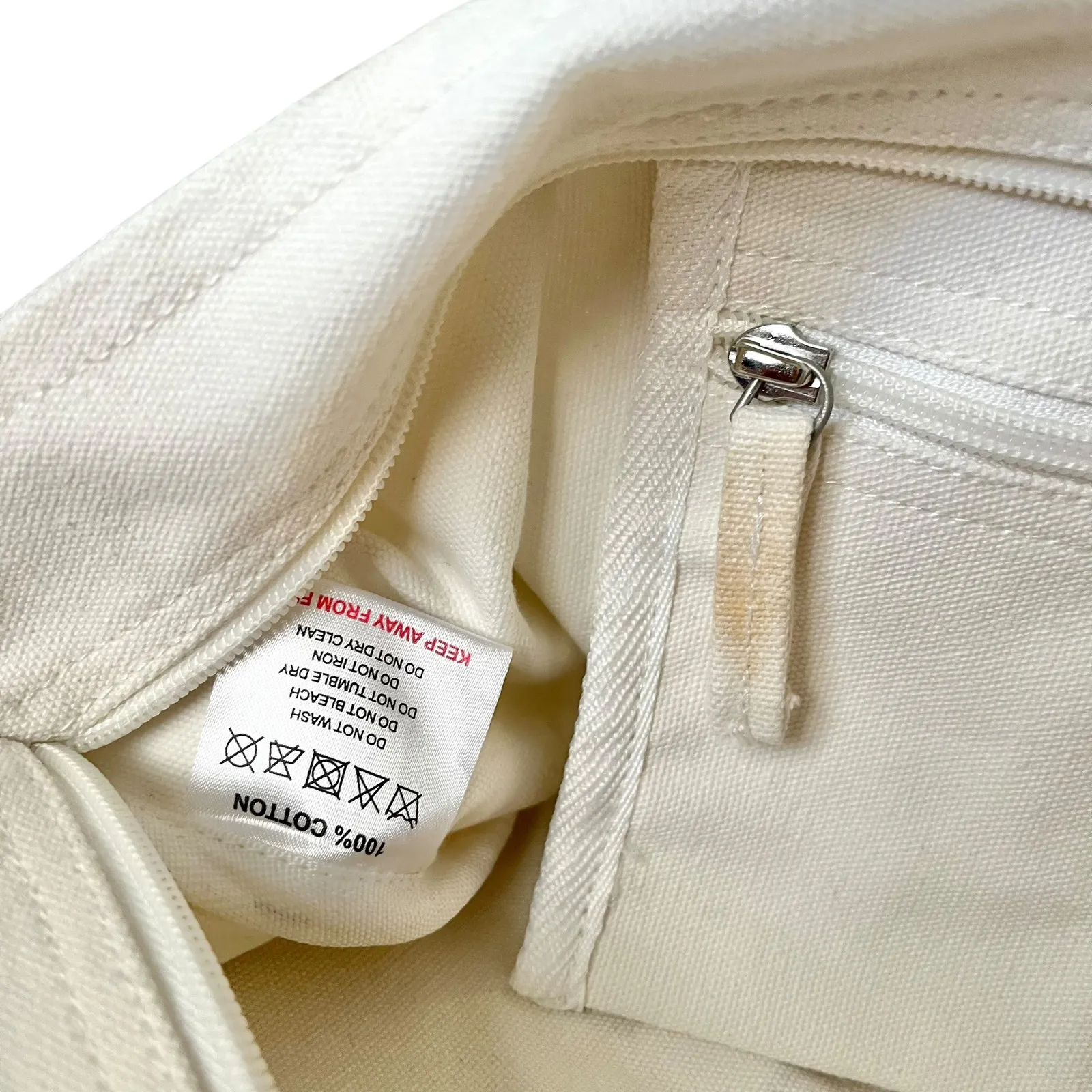 NWT Radley London Celebrate Scottie Dog White Canvas Top Zip Tote Bag - Image 5