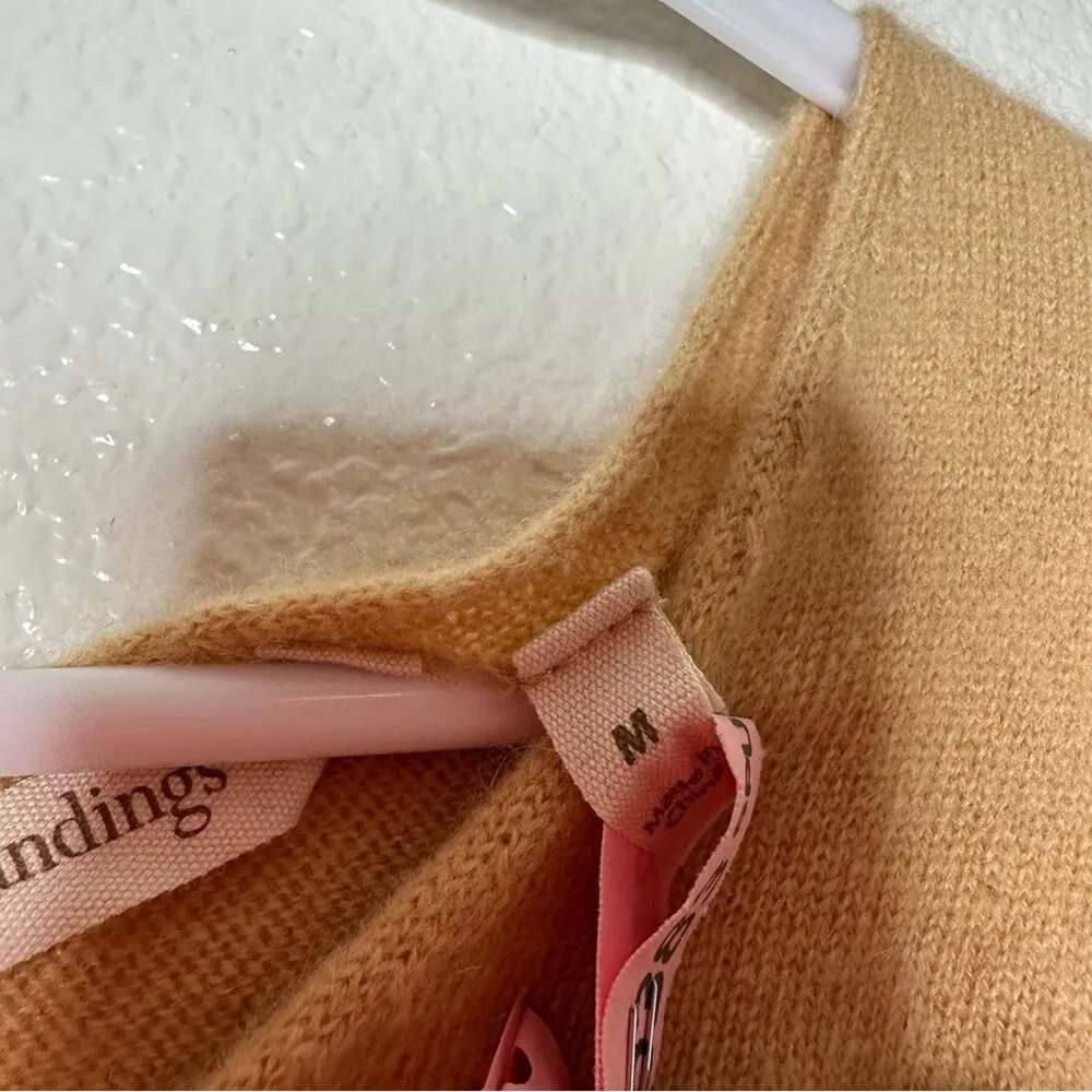 Soft Surroundings Etta 100% Cashmere V-Neck Ribbed Sleeve Sweater Medium - Image 4