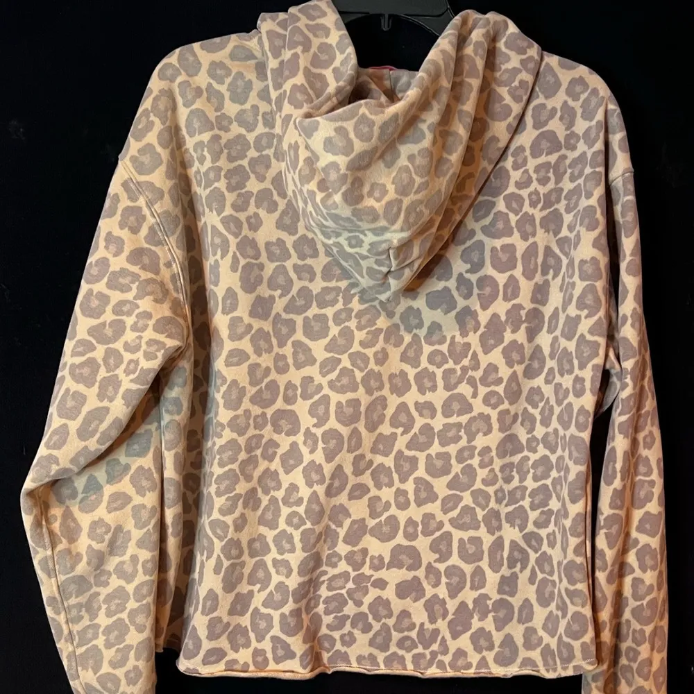 Leopard Print Hoodie by pink lily size small over sized cropped style - Image 5
