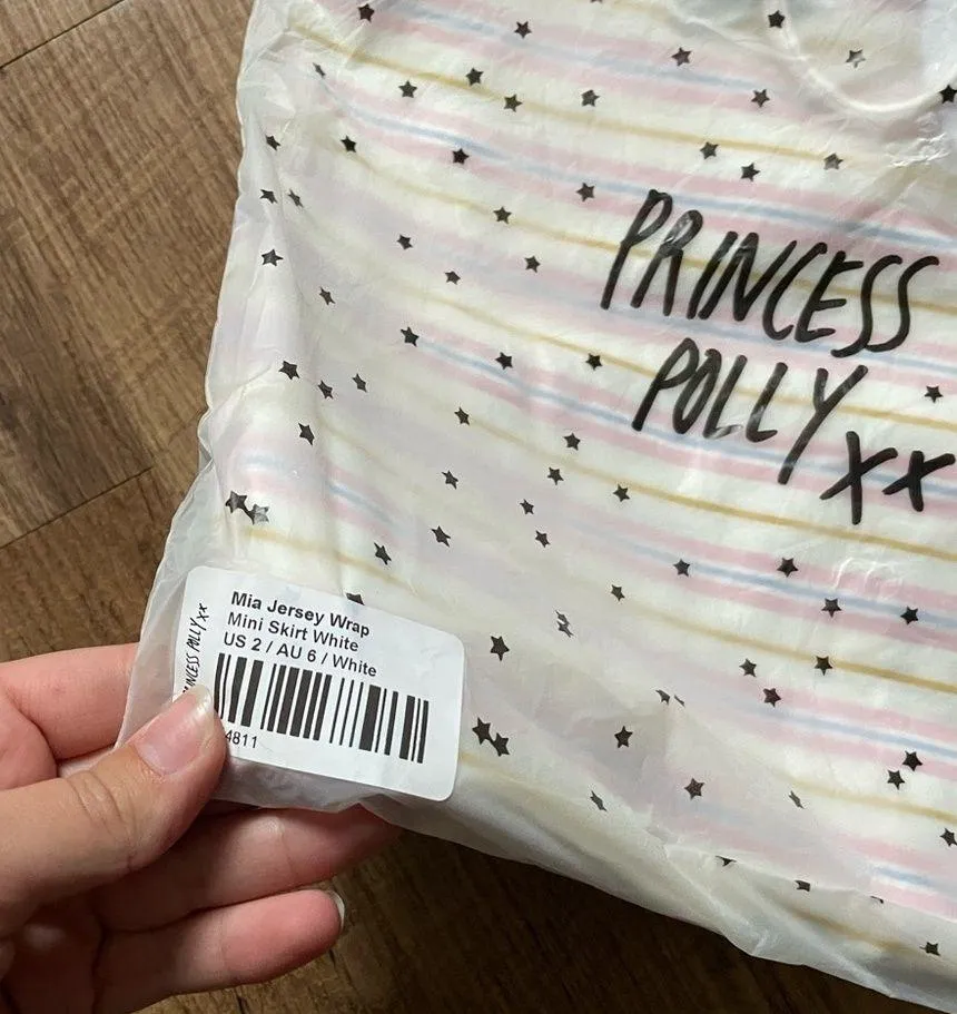 PRINCESS POLLY Mia Jersey Wrap Mini Skirt - Image 4