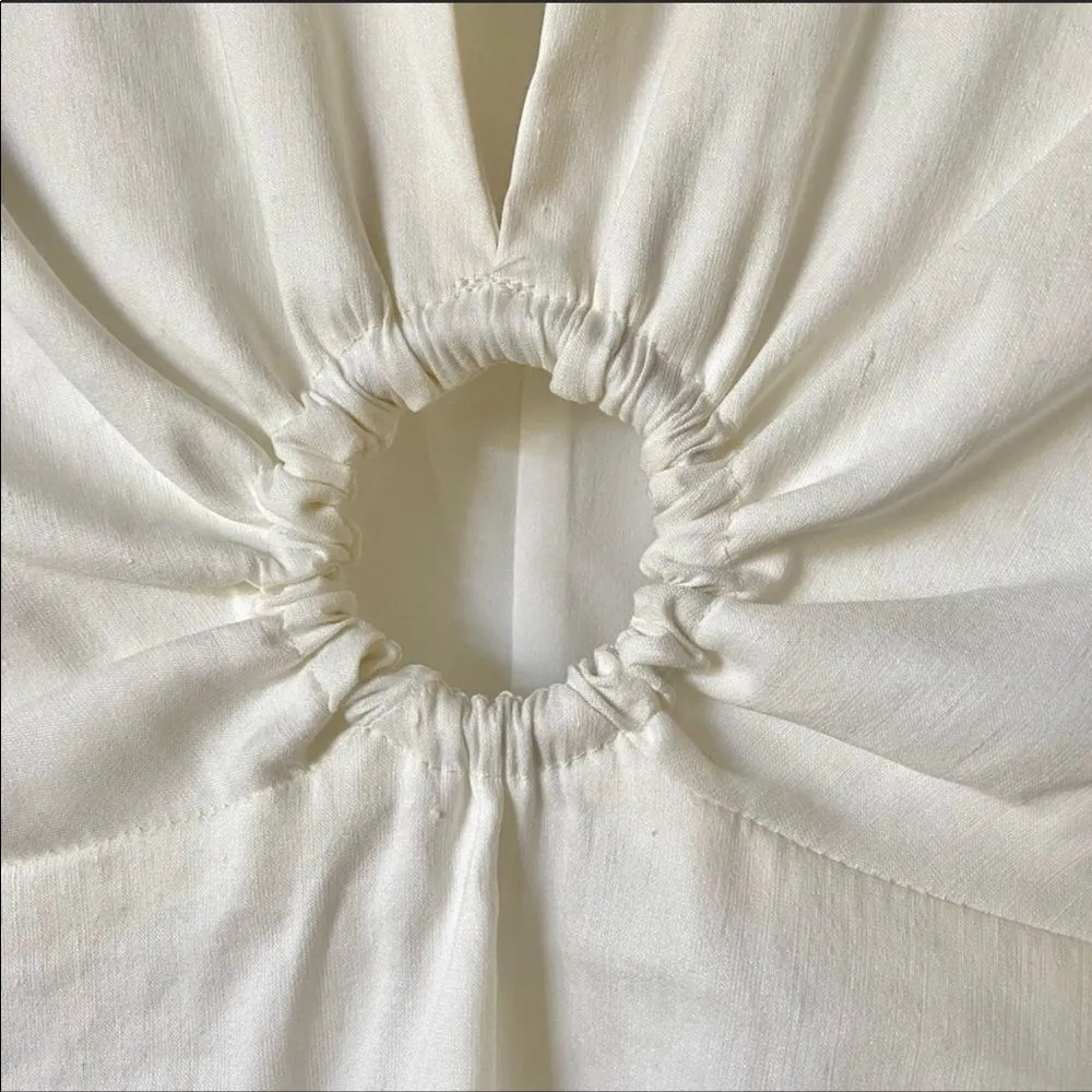 Zara NEW white linen dress - Image 5