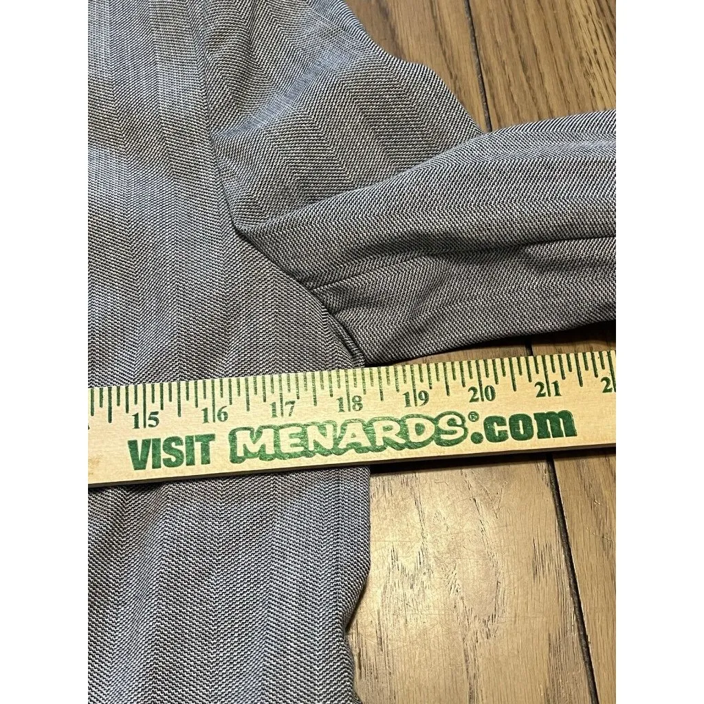 Zara‎ Basic Blazer Jacket Women 10 Gray One Button Career Professional Preppy - Image 5