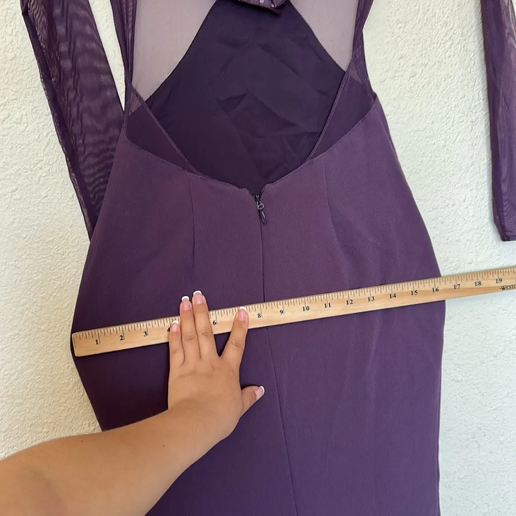 HOUSE‎ OF CB 'Safiya' Black Grape Maxi Dress NWOT size XS A-C - Image 10