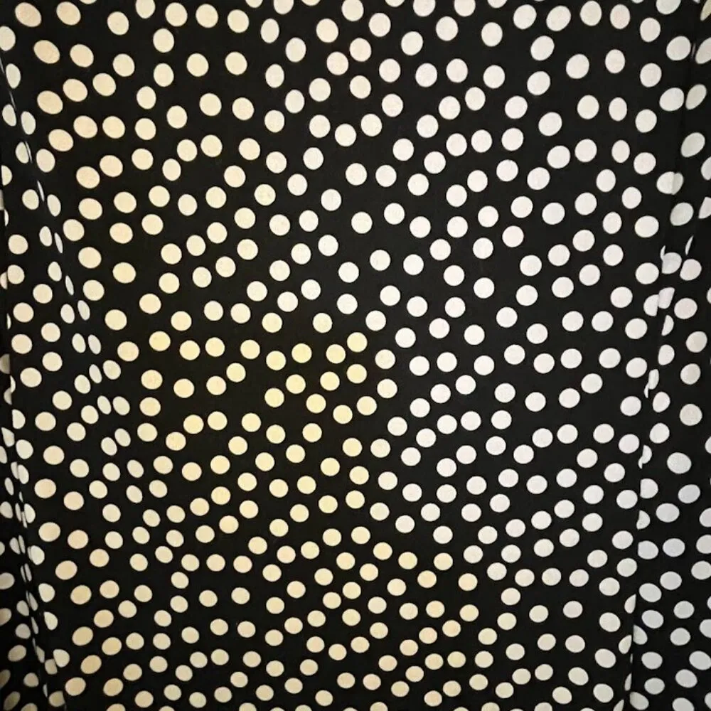 Jessica Howard Sleeveless Polka Dot Midi Dress Womens Size 14 Petite - Image 4