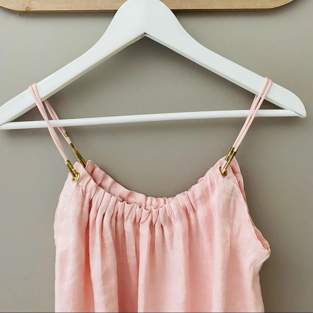 Floreat by Anthro. Flowy Tank Top Blouse Pink Sz XS - Image 8