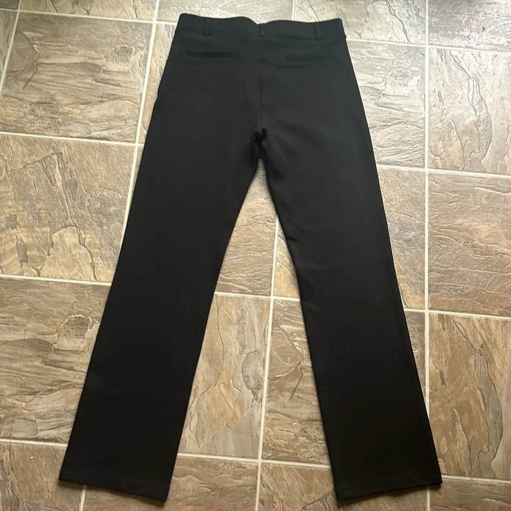 Betabrand Yoga Travel Office Classic Straight Leg Black Pant Size Medium Petite - Image 12