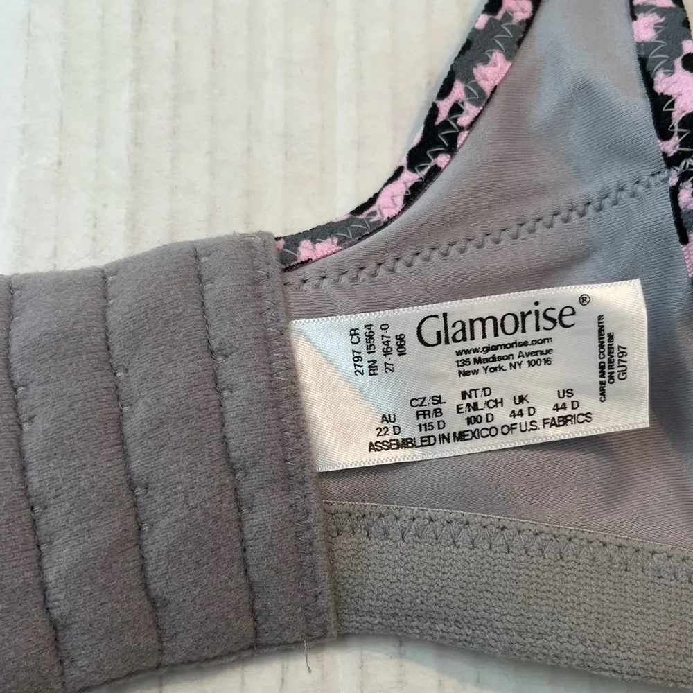 Glamorise Sports Bra Silver No - Image 15