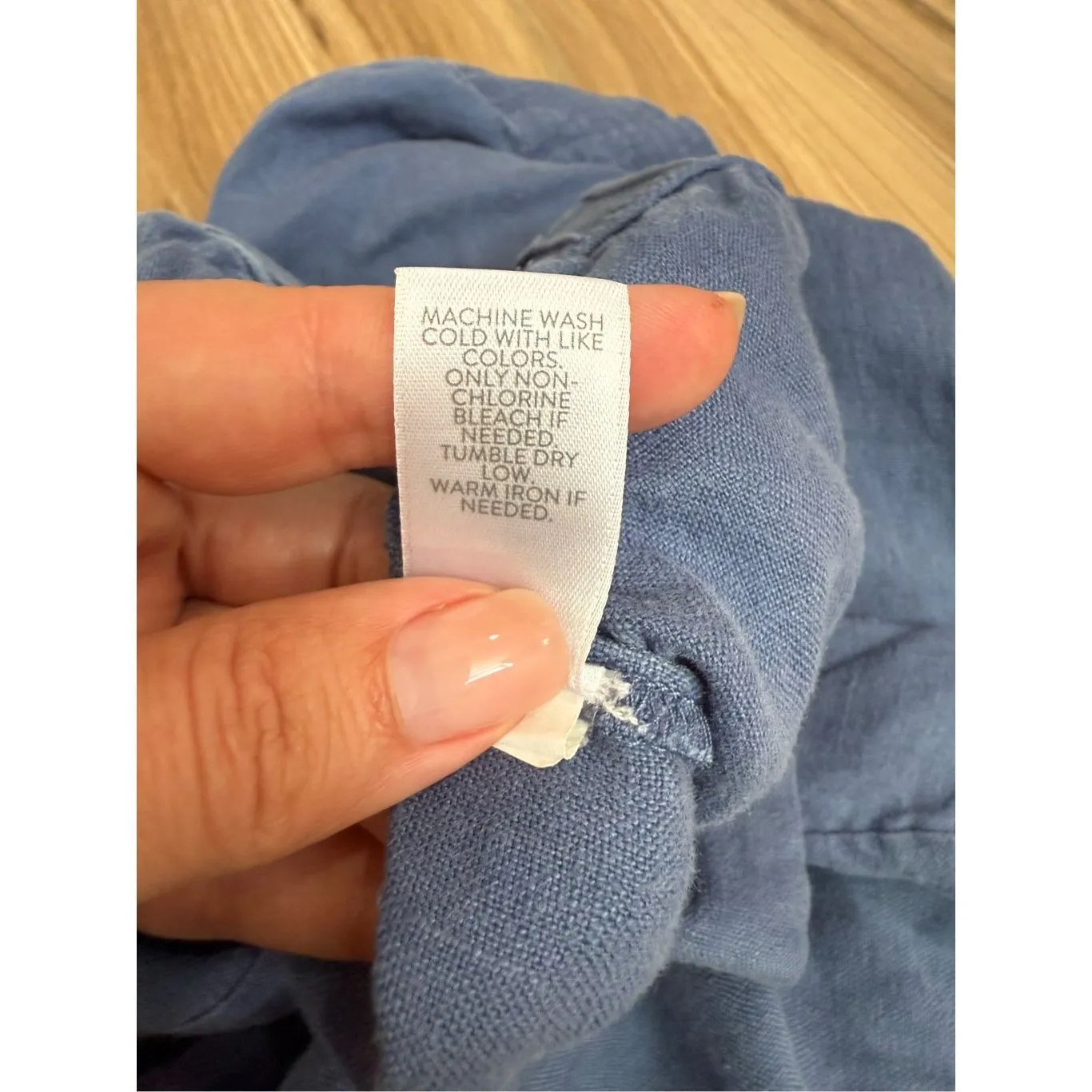 J. Jill Womens linen Pants pockets Size 2X Blue - Image 5