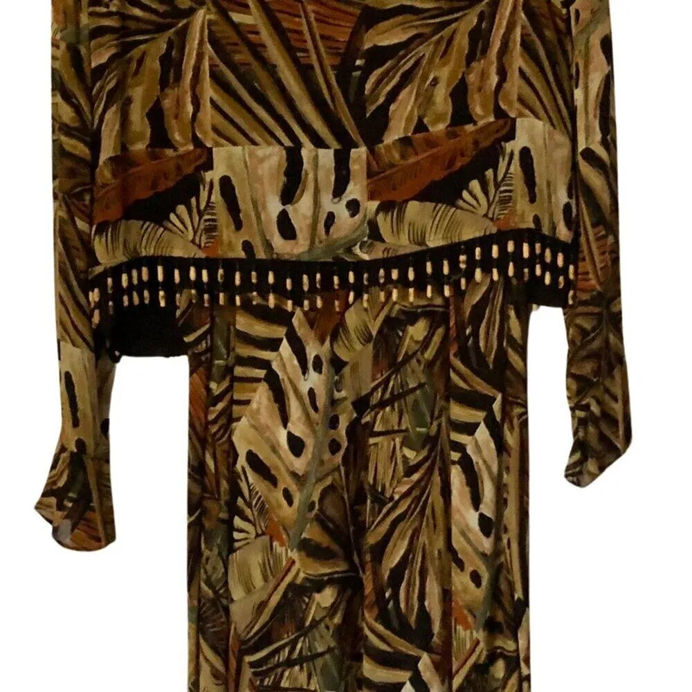 Vintage Platinum Dorothy Schoelen Skirt Set Jacket Top Skirt 2 pcs Sz S Bundle Brown - Image 7