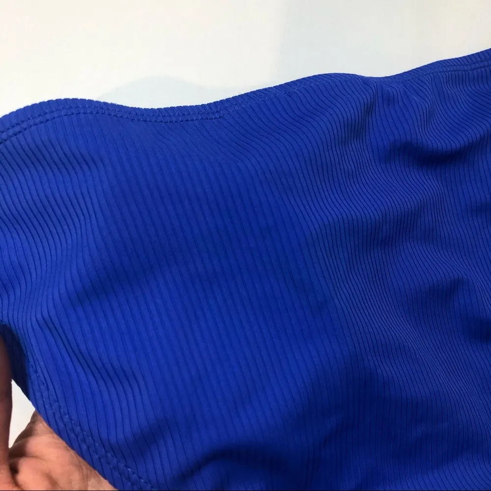 California Waves  BLUE Ribbed Bikini Swim Bottom - Image 8