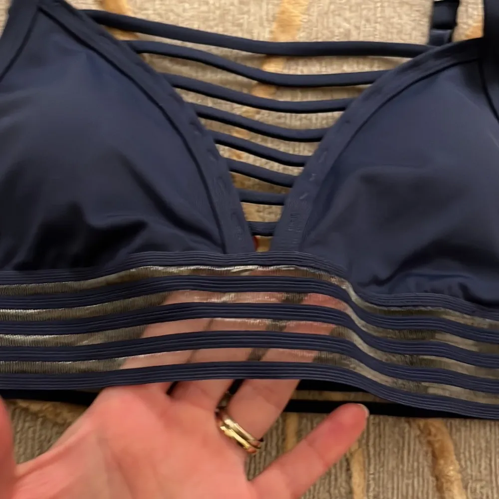 Pink Victoria’s Secret | Navy Strappy Bralette Bra XS - Image 2