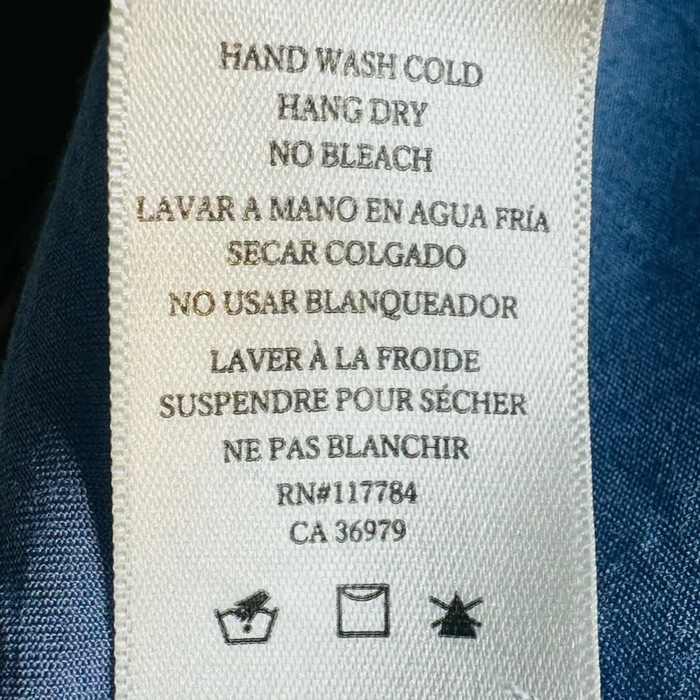 Rails Leanne Periwinkle Blue White Polka Dot Wrap Dress Size XS - Image 12