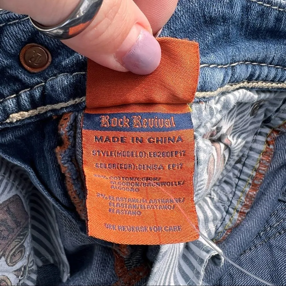 Rock Revival Denisa Easy Capri Size 25 - Image 10