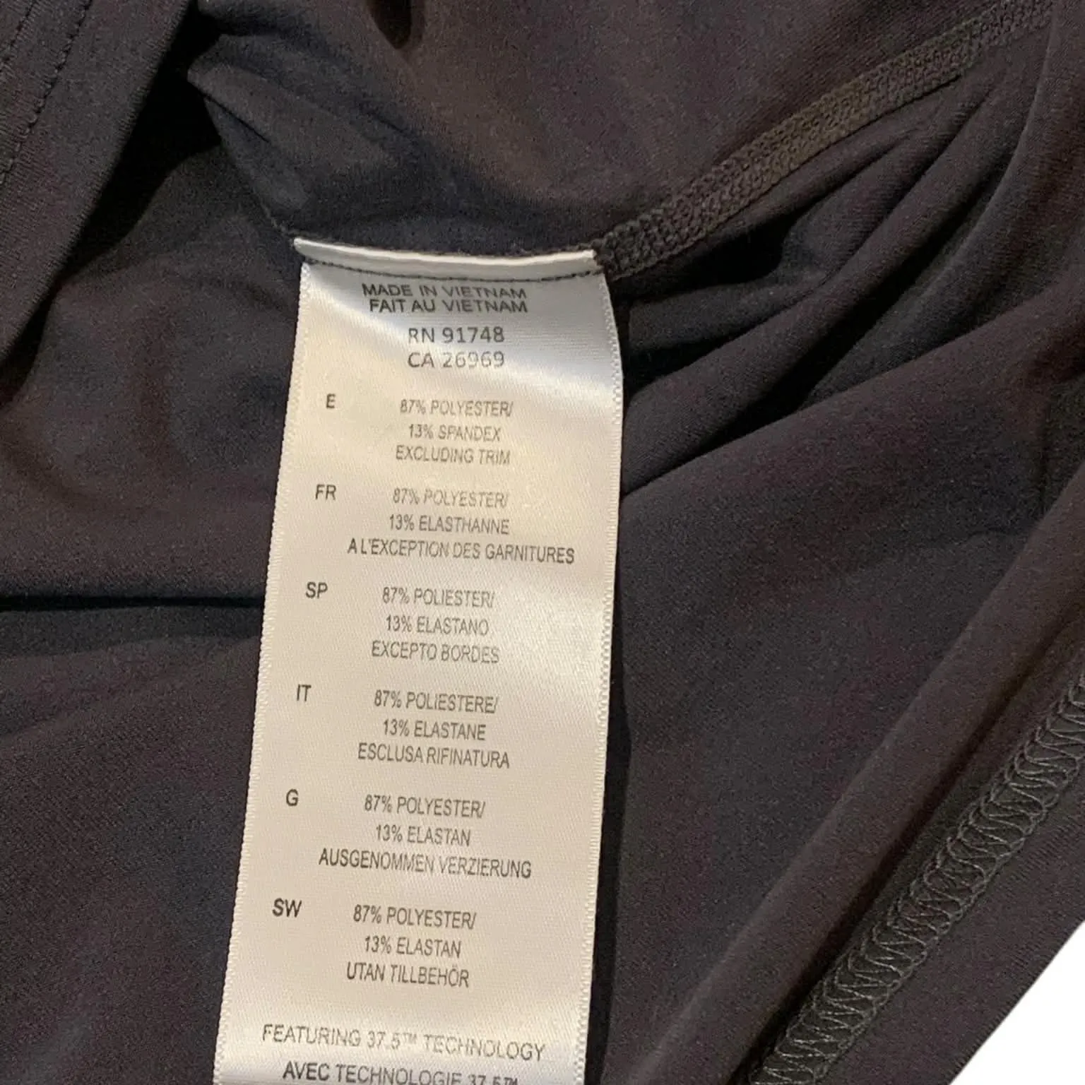 Bauer Women's Charcoal Long Sleeve Tee Gray Size M - Image 5