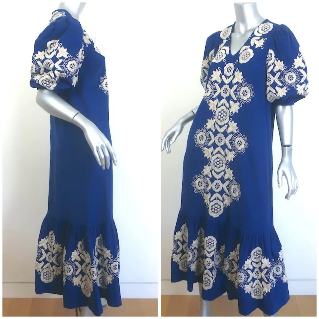 SEA Manuela Embroidered Cotton And Linen - Image 9