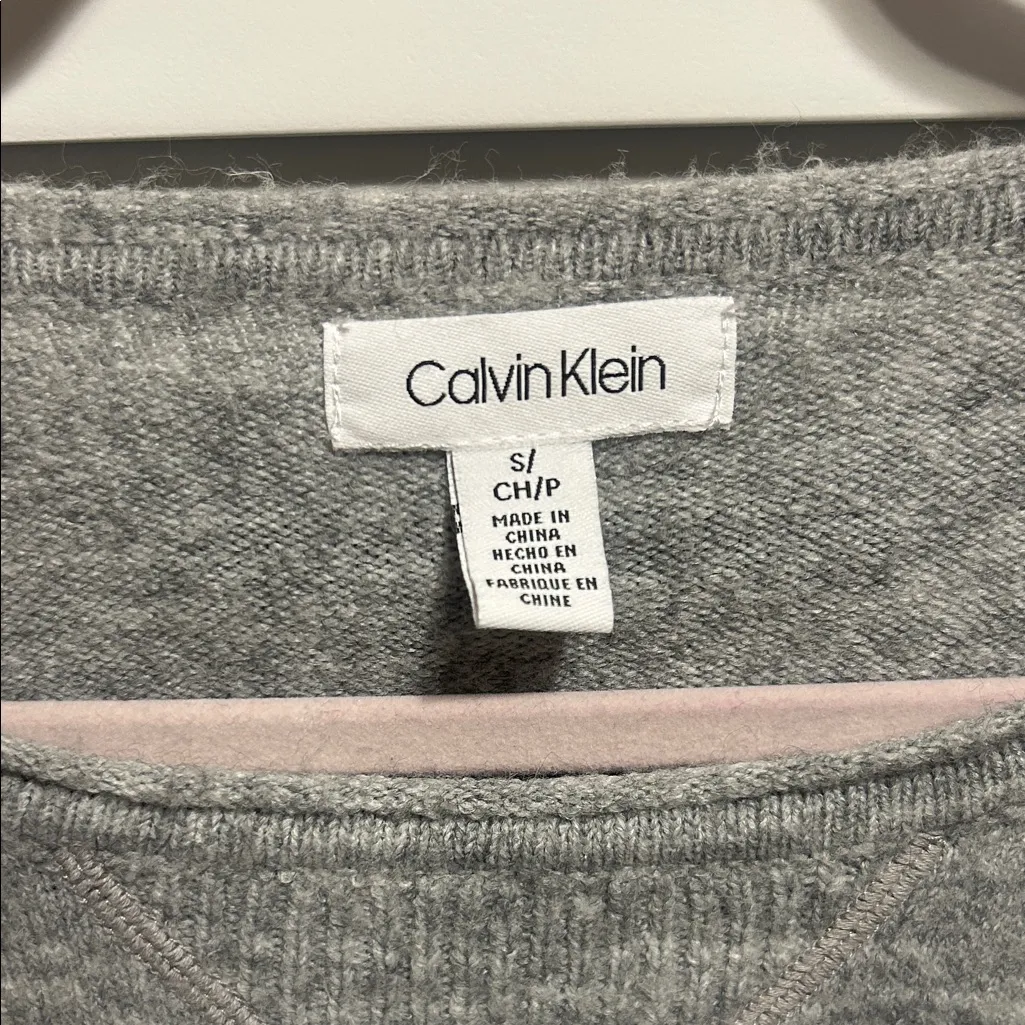 Calvin Klein Heather Gray Women's Crew Neck Sweater - Image 2