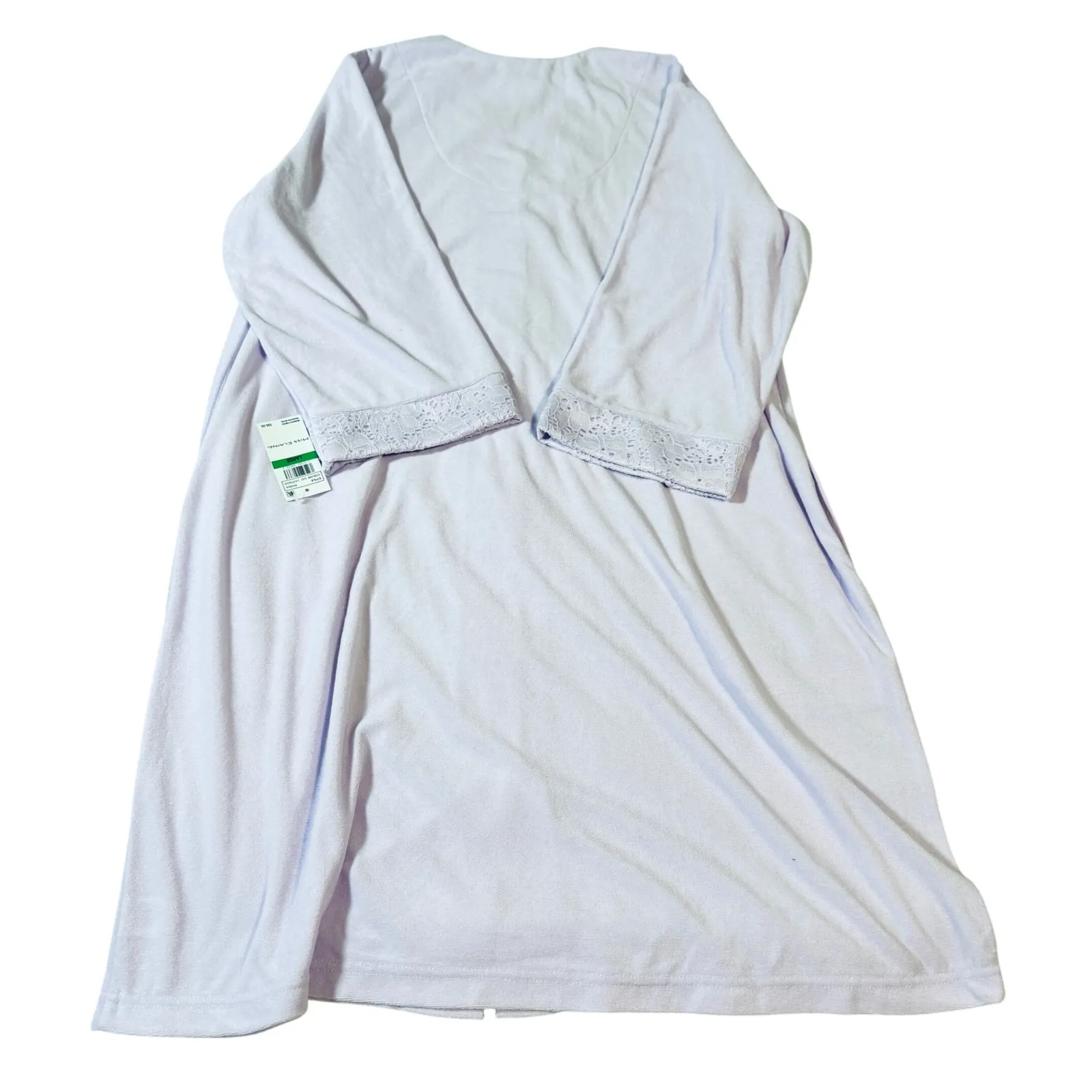 NWT‎ Miss Elaine Size Large Lavender Purple TERRY SHORT ROBE Cozy Comfort Gift - Image 10
